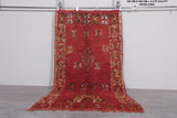 Traditional Moroccan Rug – 4.4 x 8.3 ft | Handmade Red Berber Design