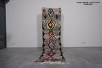 Vibrant Moroccan Runner Rug – 2.5 x 9.2 ft | Geometric Pattern