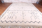 All Wool Beni ourain carpet, Custom moroccan berber handmade rug