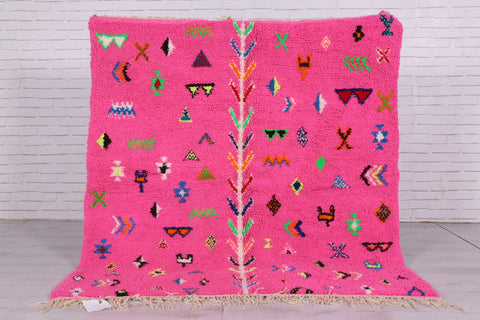 Pink Moroccan area rug - Custom area rug - Moroccan rug