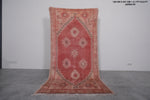 Vintage moroccan rug 4.1 FT X 8.2 FT