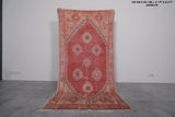 Vintage moroccan rug 4.1 FT X 8.2 FT