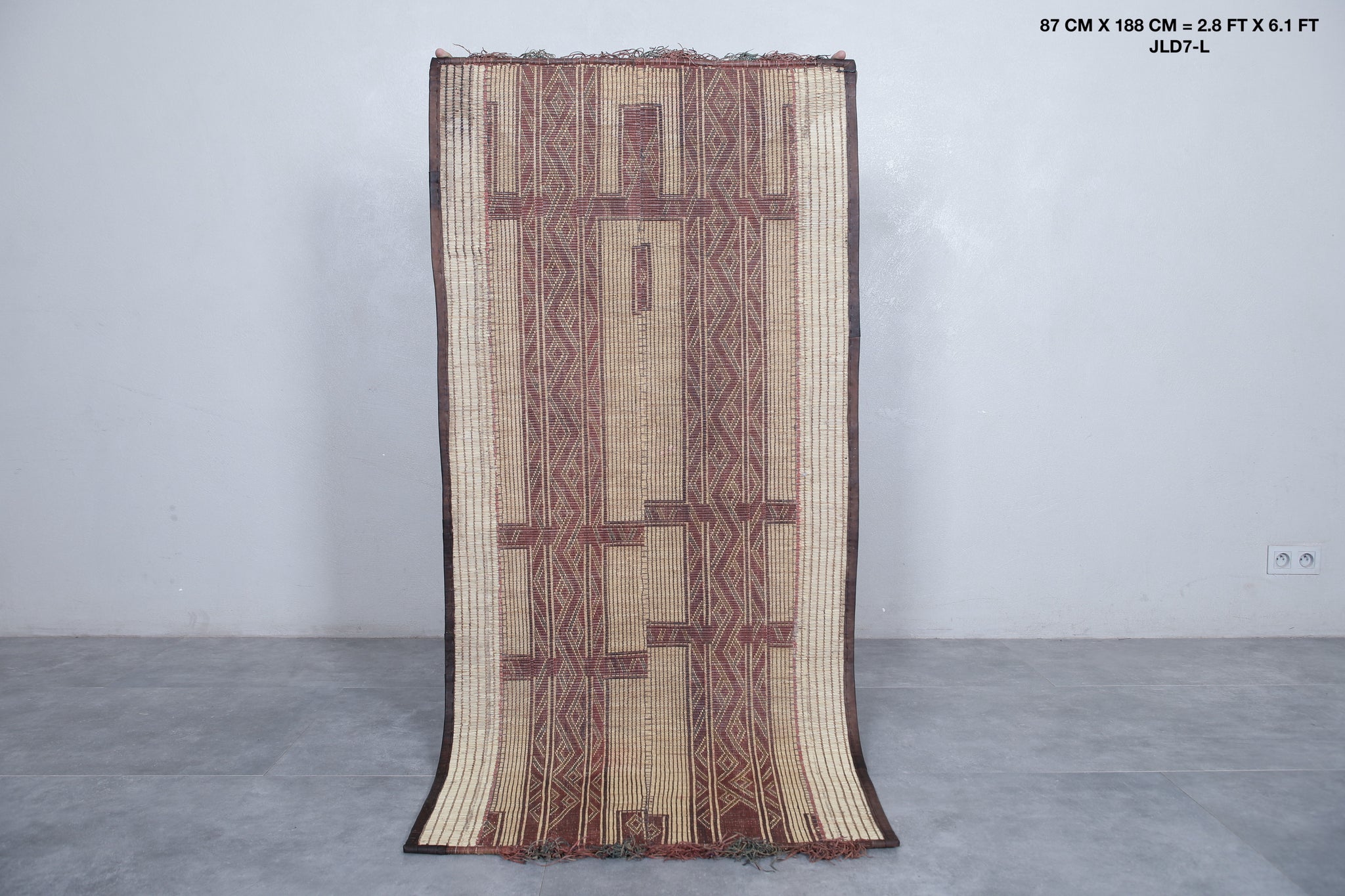 Tuareg rug 2.8 X 6.1 Feet – Beni ourain rug