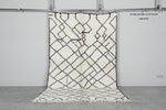 Authentic Moroccan Beni Ourain Rug 5.1 FT X 8.2 FT