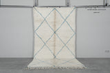 Handwoven Moroccan Beni Ourain Rug - 4.6 x 8.3 FT | Wool Berber Carpet