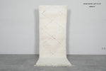 Runner Rug 2.8 x 7.5 ft – Handmade Moroccan Wool Hallway Carpet
