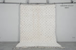 Dots Beni Ourain Rug 6.3 x 9.1 ft – Handmade Moroccan Wool Carpet