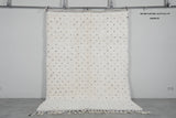 Dots Beni Ourain Rug 6.3 x 9.1 ft – Handmade Moroccan Wool Carpet