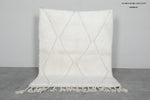Beni Ourain Rug 3.9x5 ft - Handmade Moroccan Wool Carpet