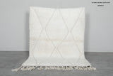 Beni Ourain Rug 3.9x5 ft - Handmade Moroccan Wool Carpet