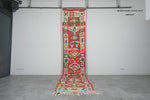 Handmade Moroccan rug 2.9 FT X 13.6 FT