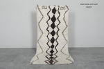 Moroccan Wool Rug 2.6 x 5.9 FT Handmade Berber Runner