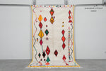 Colorful Moroccan Wool Rug 4.7 FT X 8.2 FT
