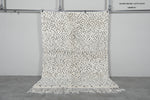 Handmade wool rug 4.9 FT X 6.6 FT