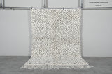 Handmade wool rug 4.9 FT X 6.6 FT