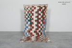Moroccan Rug 2.6 x 5.7 ft Handmade Berber Wool Carpet
