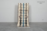 Azilal Rug 2.5 x 6.2 ft Moroccan Handmade Wool Carpet