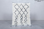 Small Moroccan Rug – 1.9 x 3 ft | Black and White Beni Ourain Style