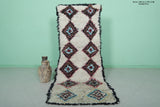 Handmade Moroccan Berber Rug – 2.7 x 6.4 ft with Diamond Motifs