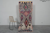 Moroccan Berber Rug 2.9 x 8.1 ft | Multicolor Geometric Handwoven Runner