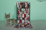 Eclectic Moroccan Berber Rug - 2.3 x 5.6 ft | Colorful Handmade Shag Rug