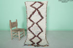 Handcrafted Moroccan Rug - Diamond Patterned Berber Shag Rug 2.2 X 5.6 Feet