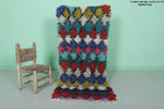 Vibrant Moroccan Berber Rug - 2.1 x 6.8 ft | Colorful Shaggy Handmade Runner