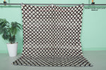 Classic Moroccan Berber Rug - Neutral Diamond Pattern