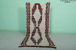 Traditional Moroccan Berber Rug 2.9 X 6.8 Feet - Vintage Tribal Pattern