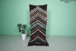 Moroccan Berber Rug – 2.6 x 7 ft | Multicolor Chevron Pattern