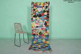 Vintage Colorful Runner Rug – 2.5 x 8.2 FT, Handmade Artistic Design