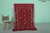 Small Handwoven Berber Moroccan Rug - 3.2 FT X 4.8 FT | Authentic Artisanal Elegance