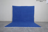 Moroccan Rug in Bold Blue – Handwoven Wool Carpet | 7.8 FT x 10 FT