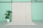 6.7 FT × 10.1 FT Moroccan Wool Rug - Cozy Ivory with Tassel Finish