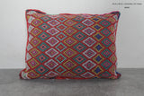 Handwoven Moroccan Kilim Pillow 13.3 inches x 18.1 inches