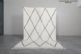 5.4 X 8.3 FT Moroccan Rug - Authentic Beni Ourain Diamond Pattern