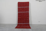 Moroccan handwoven kilim  3.1 FT X 8.9 FT