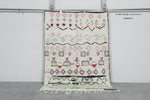 Moroccan Wool Rug 4.6 x 6.4 Feet - Handmade Berber Carpet with Vibrant Geometric and Tribal Designs