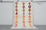 Vibrant Diamond Pattern Moroccan Rug 4.9 x 8.5 ft - Artisan Made