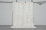 Minimalist Moroccan Rug 4.9 x 7.3 ft - Handwoven Berber Dots