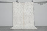 Minimalist Moroccan Rug 4.9 x 7.3 ft - Handwoven Berber Dots