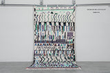 Boho Moroccan Rug 4.5 x 8.4 ft - Handmade Berber Wool Carpet