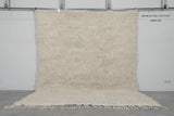 Large Moroccan beige Rug 7.8 x 9 ft - Handwoven Berber Style