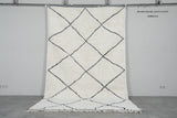 Large Moroccan Beni Ourain Rug 6.6 x 10.5 ft - Handwoven Wool Carpet