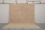 All Beige Custom Moroccan Rug