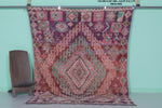 Vintage Moroccan Rug 5.8 x 8.1 Ft Handwoven Bohemian Design | Artisan Decor