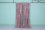 Elegant Moroccan Rug 4.7 x 12.1 FT - Handwoven Colorful Stripes