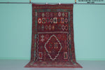 Vintage Moroccan Rug 6.3 x 12.7 Ft Handwoven Geometric Design | Bohemian Decor