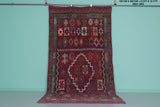 Vintage Moroccan Rug 6.3 x 12.7 Ft Handwoven Geometric Design | Bohemian Decor