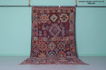 Large Moroccan Rug 6.3 x 12.1 FT - Geometric Artisan Design